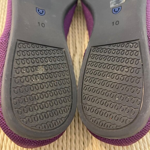 Rothys Womens Purple Pointed Toe Flats Size 10 Sustainable Quiet Luxury Shoes - Picture 10 of 11